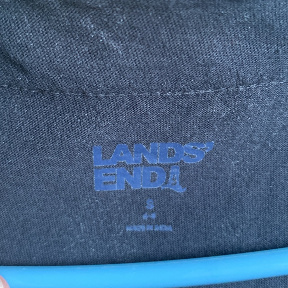 Lands End  size small Black and White Sleeveless Dress EUC - Picture 3 of 4